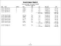 Seed Usage Report