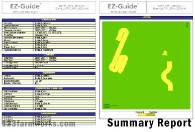 EZ-Guide 250 Summary Report